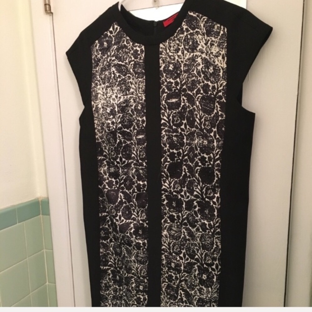 NEW Narciso Rodriguez black & white flower dress